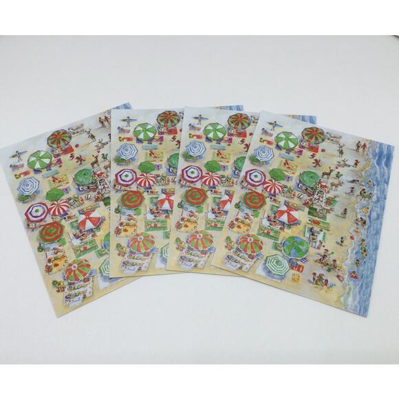 Nautical Beach Christmas Holiday Greeting Cards lot of 17 - Picture 5 of 9